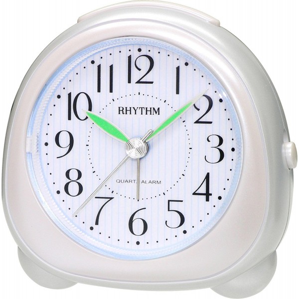 Rhythm Value Added Beep Alarm Clock Silver